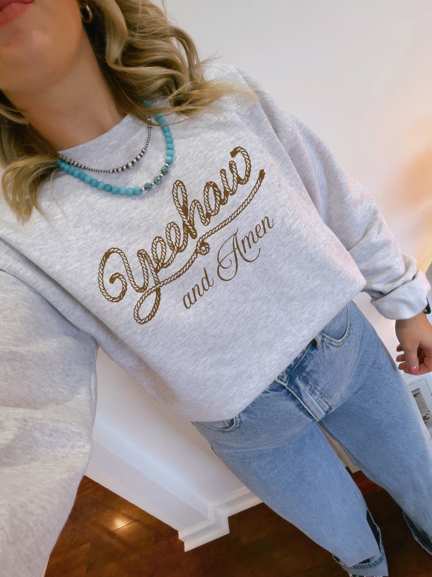 YEEHAW & AMEN (BROWN)