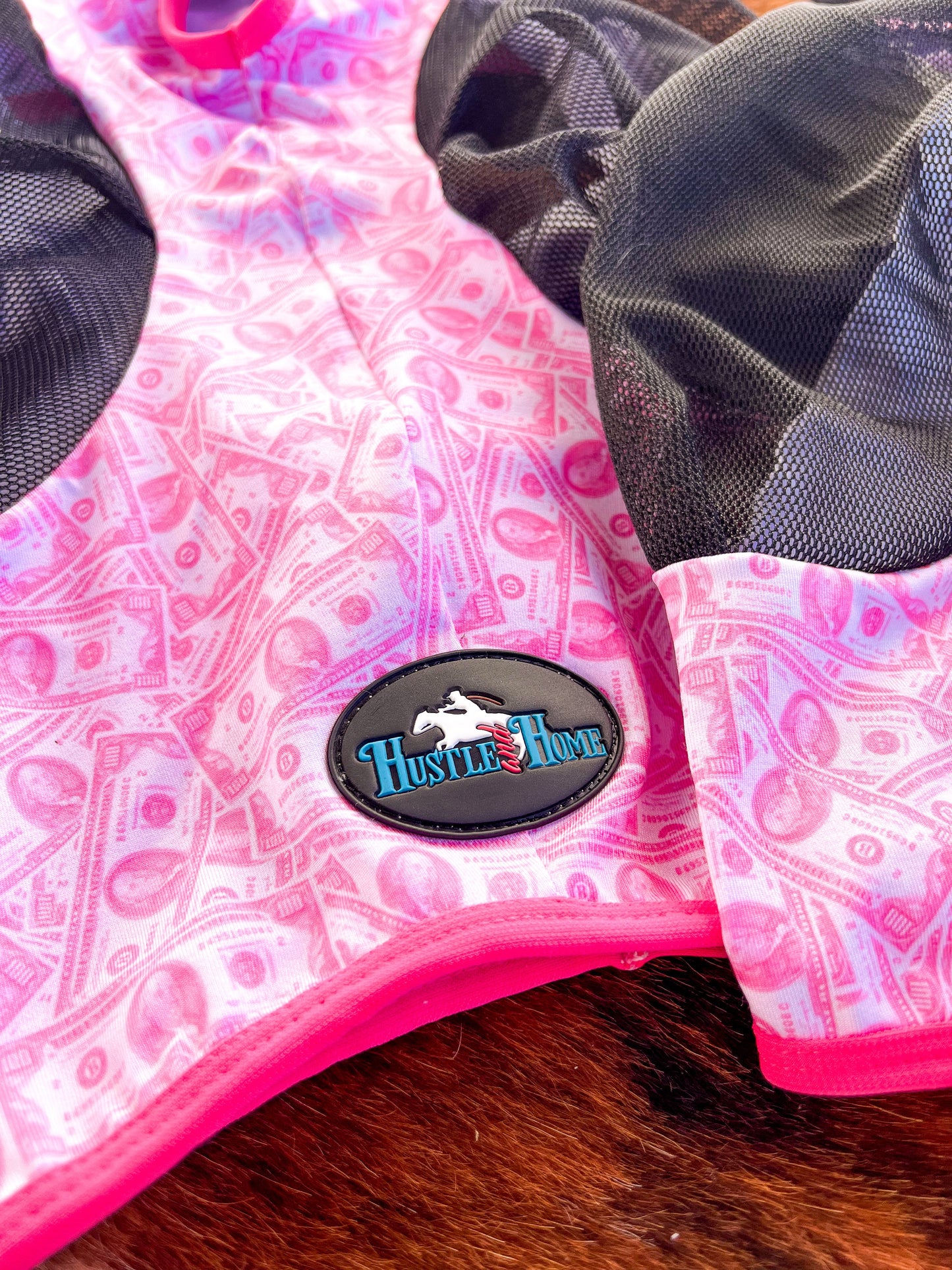 Dash for Cash (Pink) Fly Mask