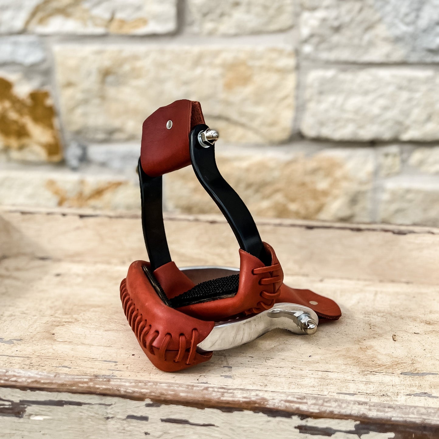 AJ Tack Black Aluminum Barrel Racing Stirrups