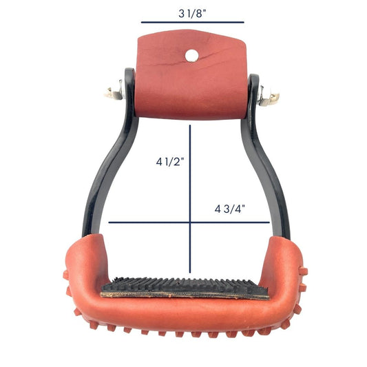 AJ Tack Black Aluminum Barrel Racing Stirrups