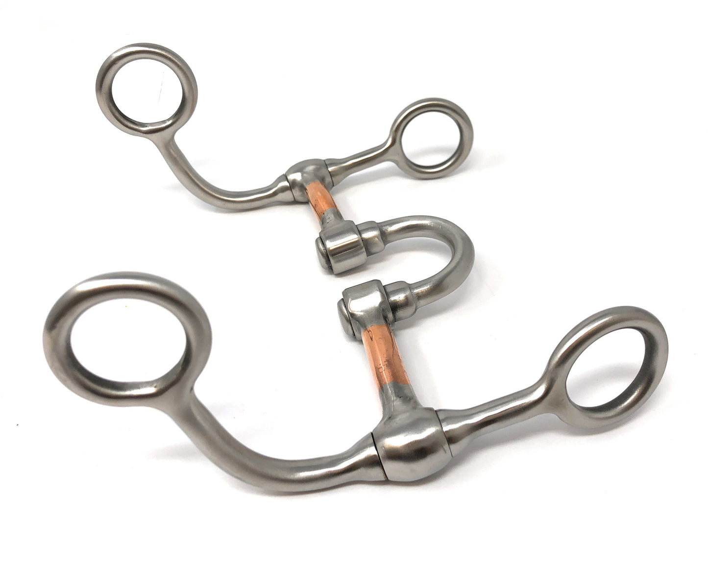 AJ Tack Argentine Stainless Steel Short Shank Correction Bit with Copper Bars