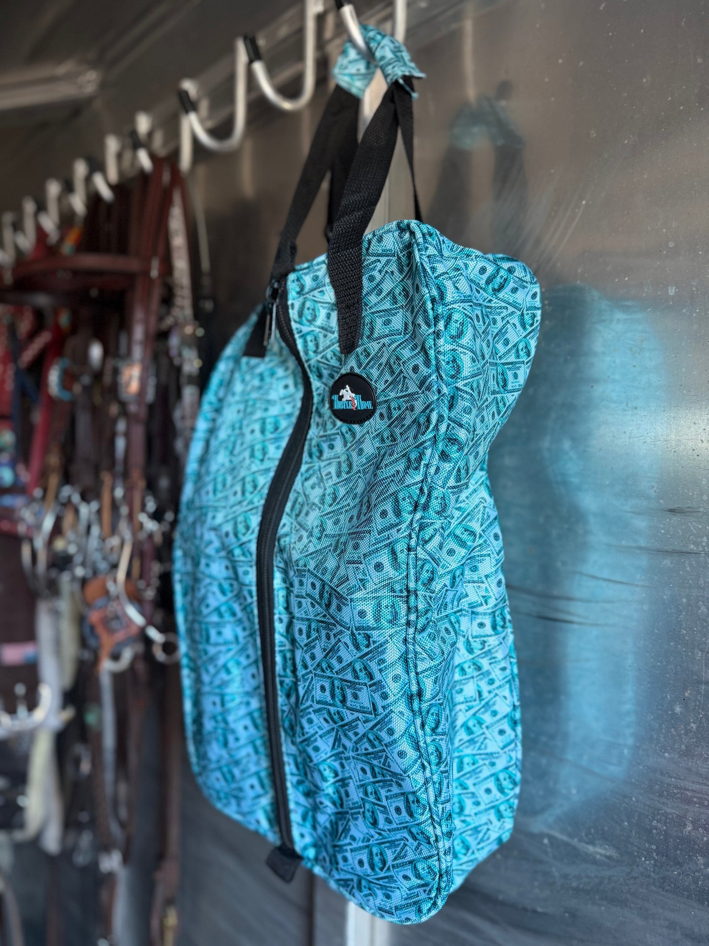 Dash for Cash (Turquoise) Luxury Tack Bag