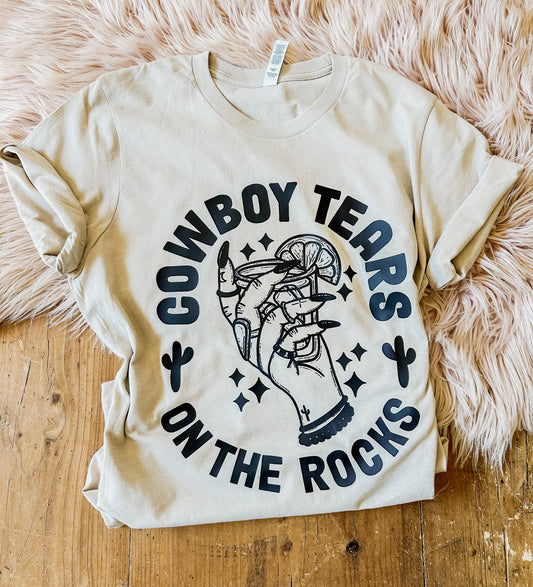 Cowboy Tears On the Rocks - Graphic Top