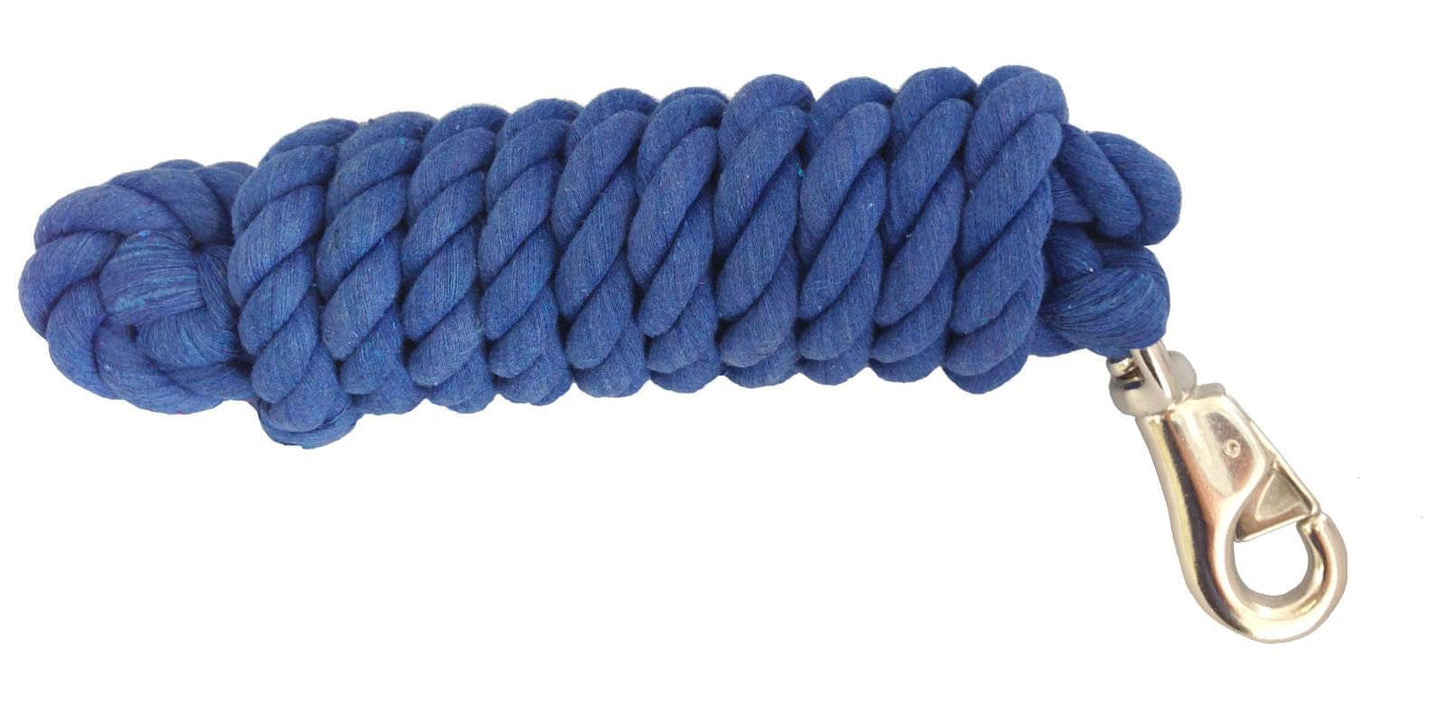 AJ Tack 10 Foot Cotton Lead Rope with Bull Snap
