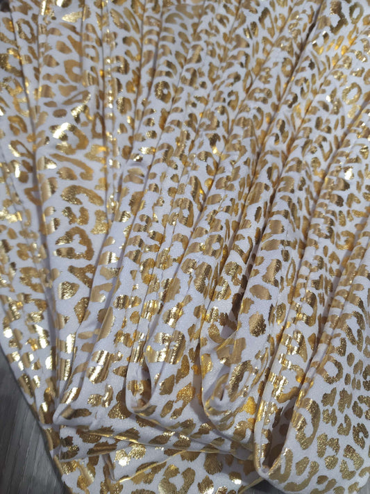 Gold/White Loud Leopard Tailbag image 1