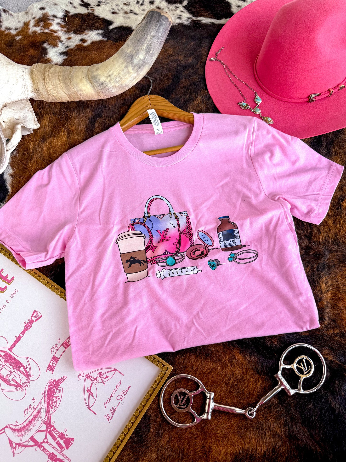 Barrel Betty Purse Tee (pink)