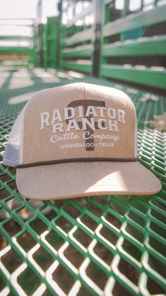 PF Brand Tan & Brown Rope Cap