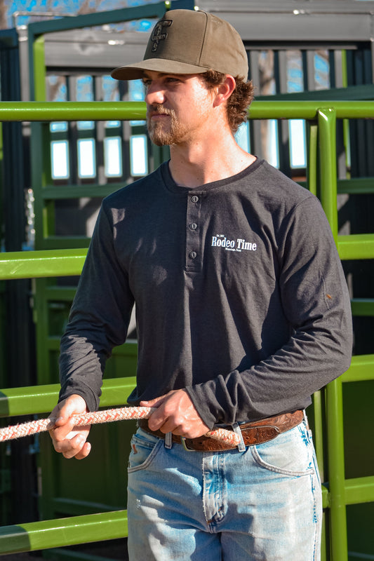 Rodeo Time Henley Long Sleeve