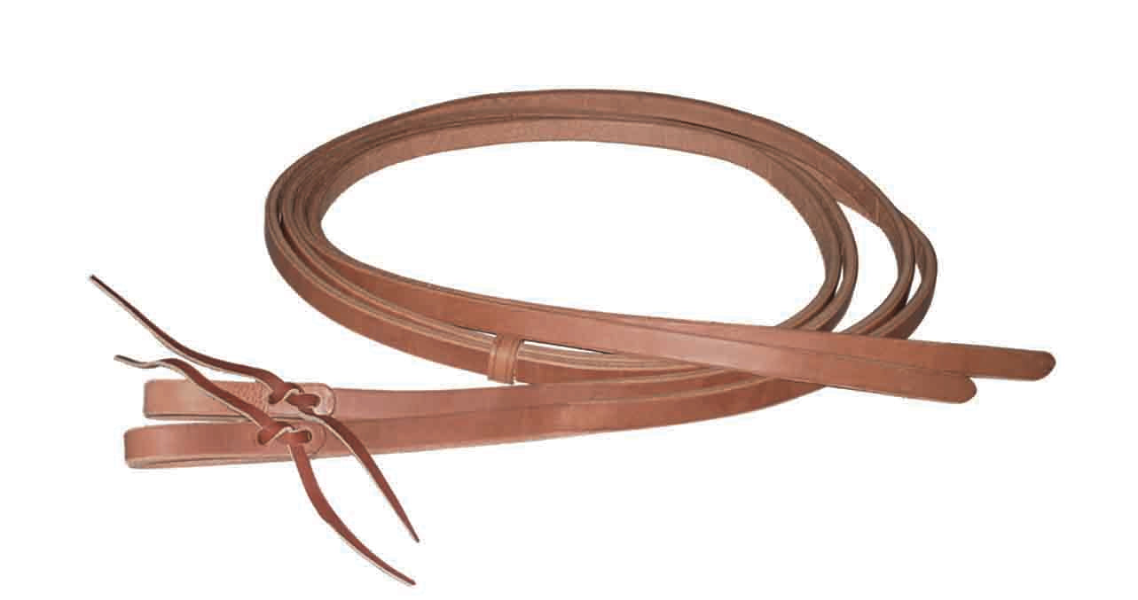 AJ Tack Harness Leather Split Reins - 5/8in x 8ft