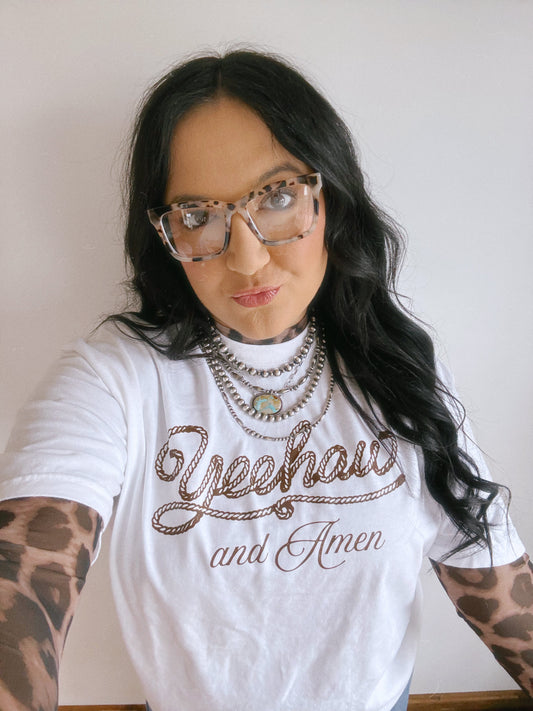 YEEHAW & AMEN (BROWN)