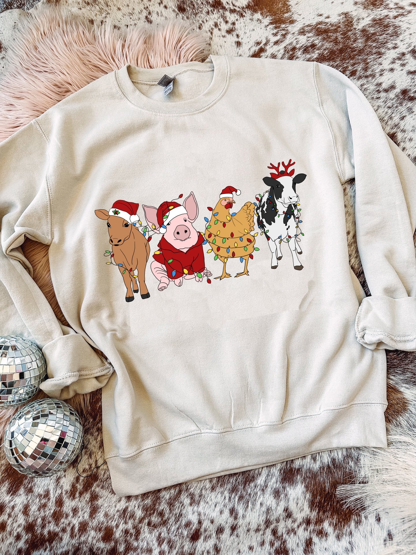 Christmas Barnyard - Graphic Top