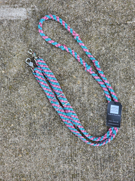 2 Color Barrel Reins- Custom