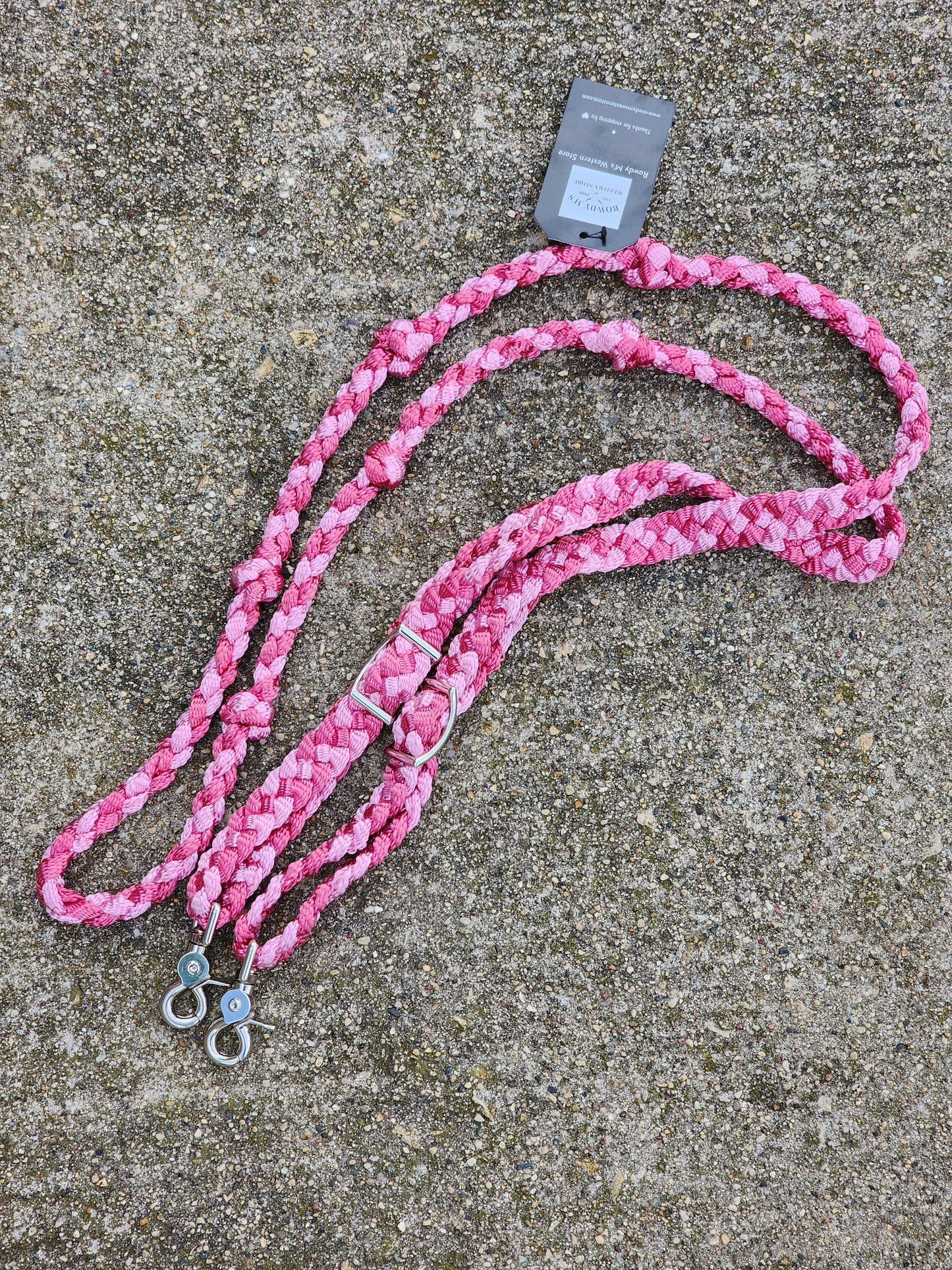 2 Color - 6 knot Barrel Reins- Custom