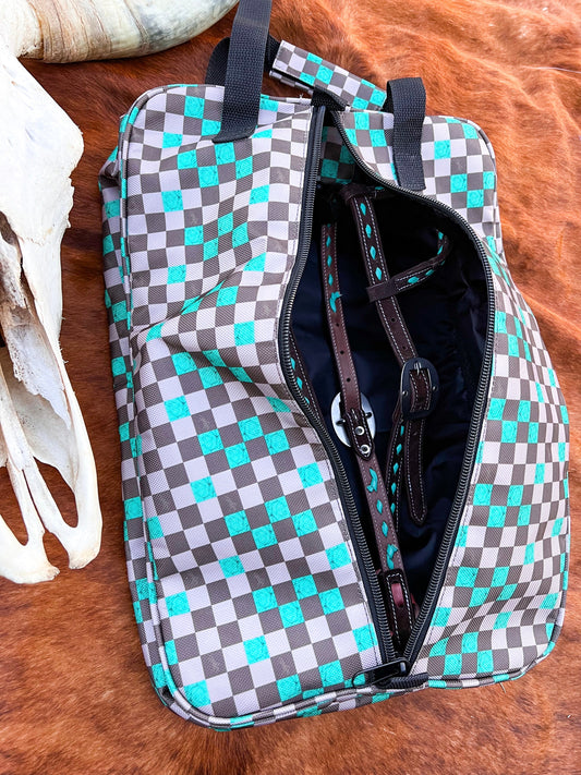 Checks Out Luxury Tack Bag