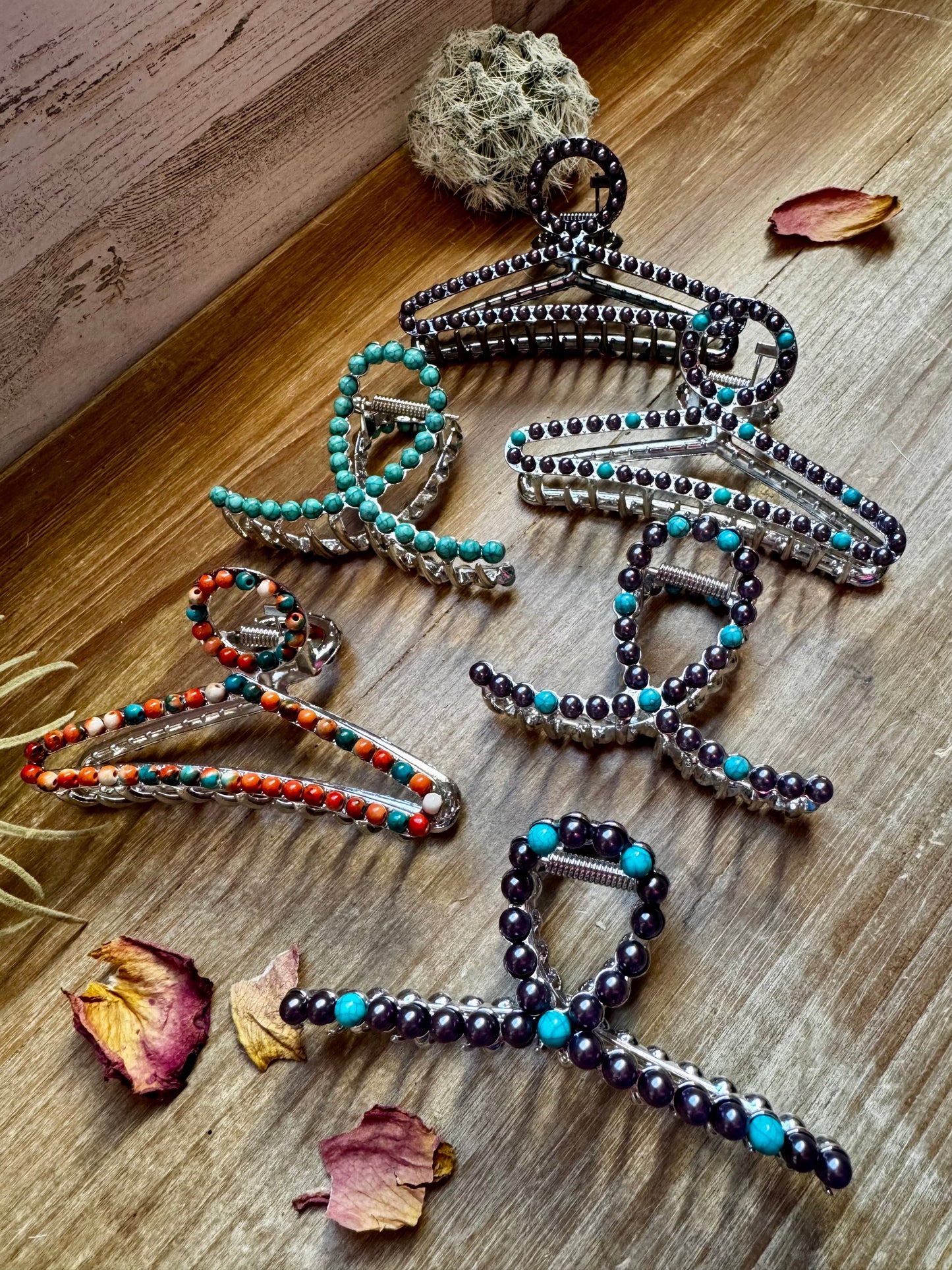 New Style - Multistone Hair Clips