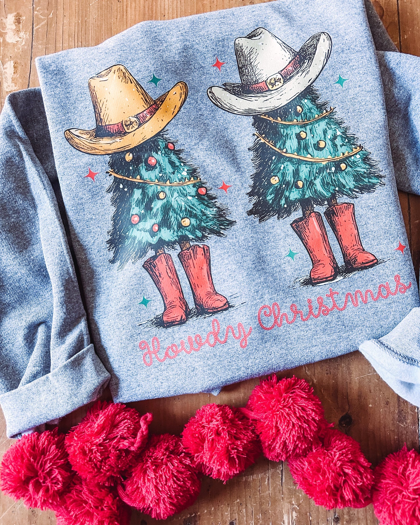 Howdy Christmas Tree - Graphic Top
