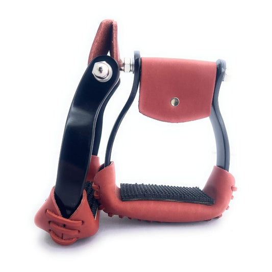 AJ Tack Black Aluminum Barrel Racing Stirrups