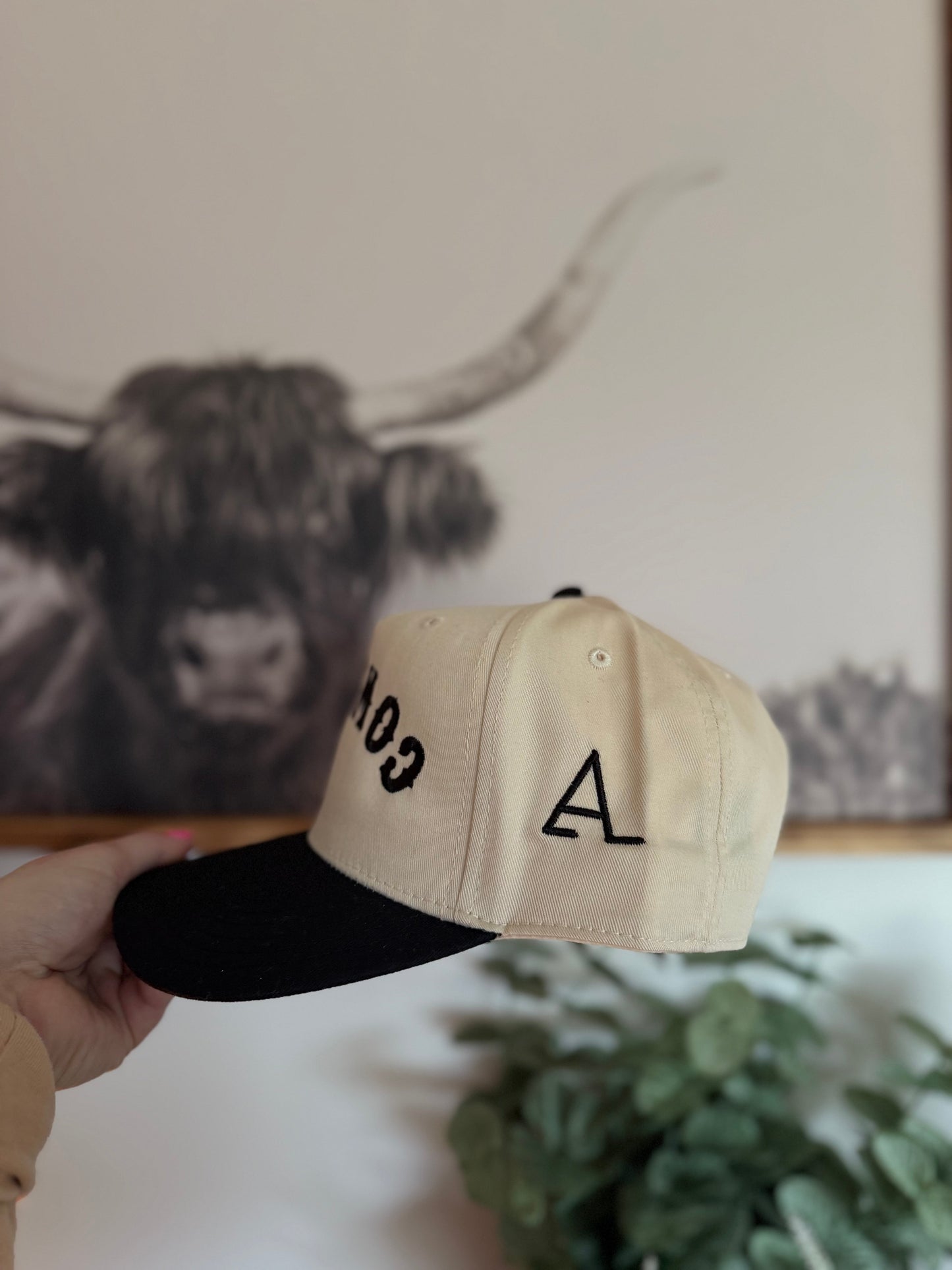 WA COWGIRL CAP: BLACK