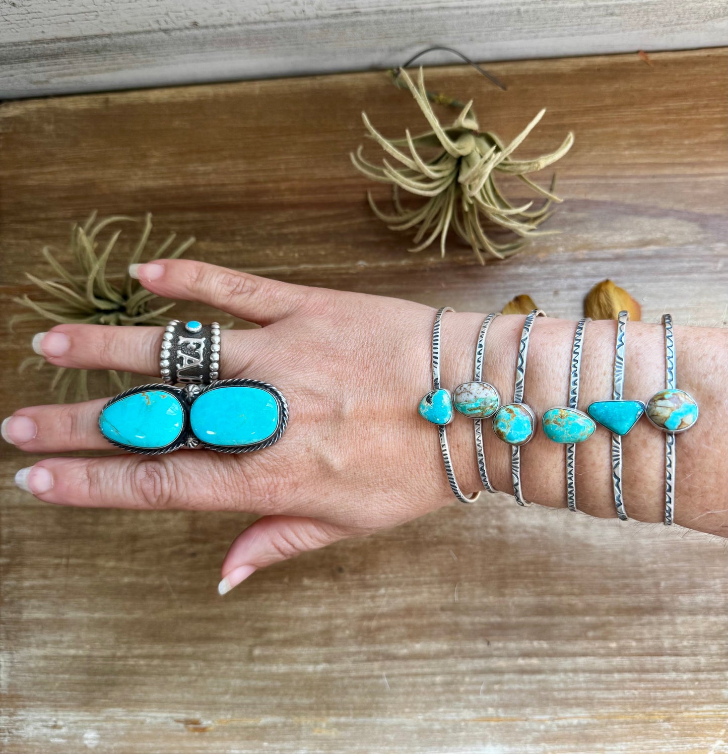 Royston Turquoise Cuff – Sterling Silver