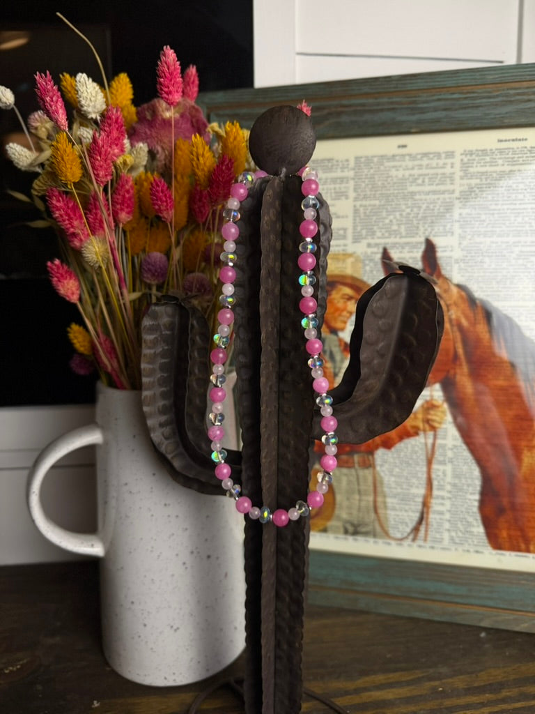 THE PINK QIARTZ NECKLACE
