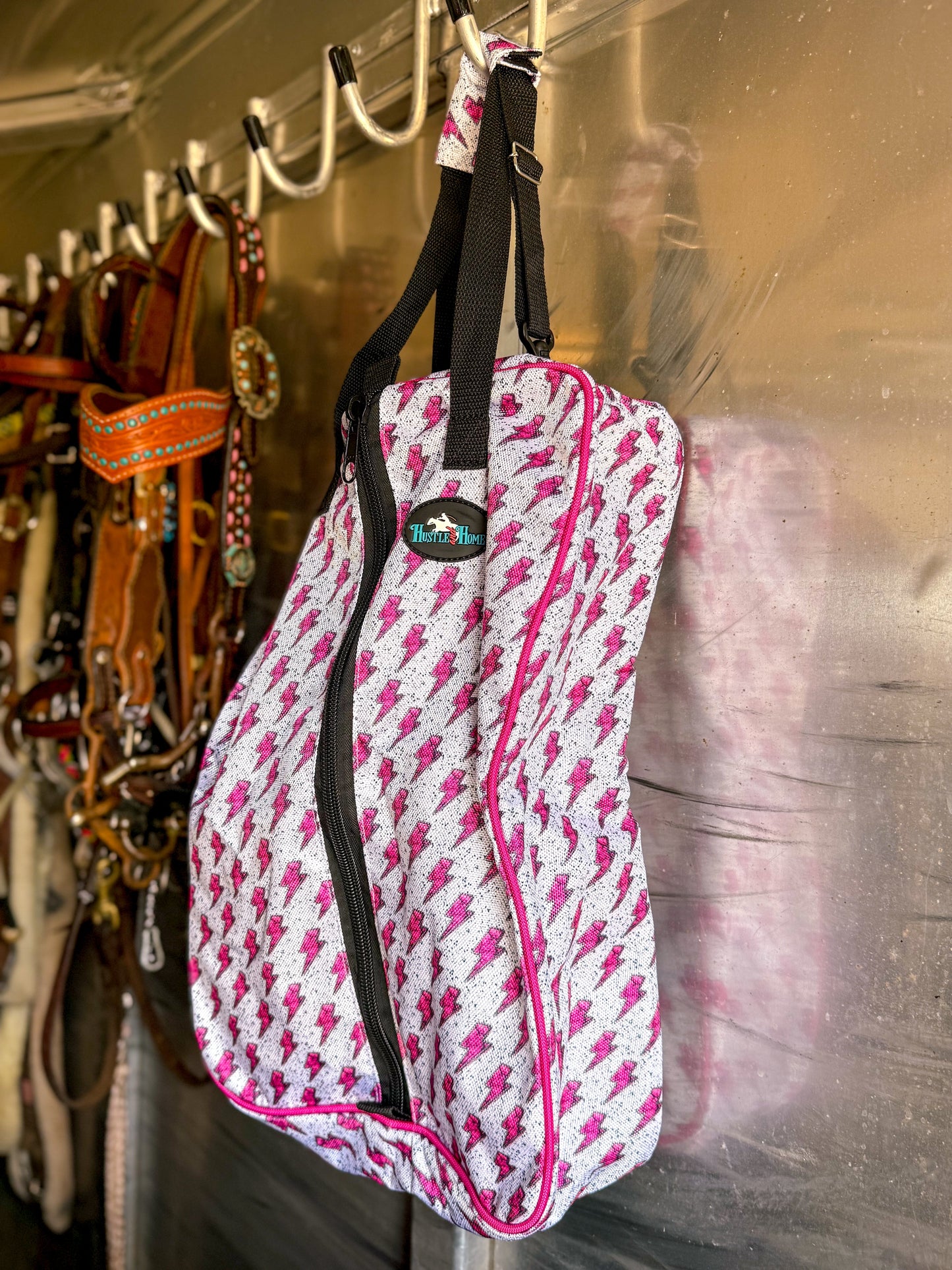 Pink Bolt Luxury Tack Bag