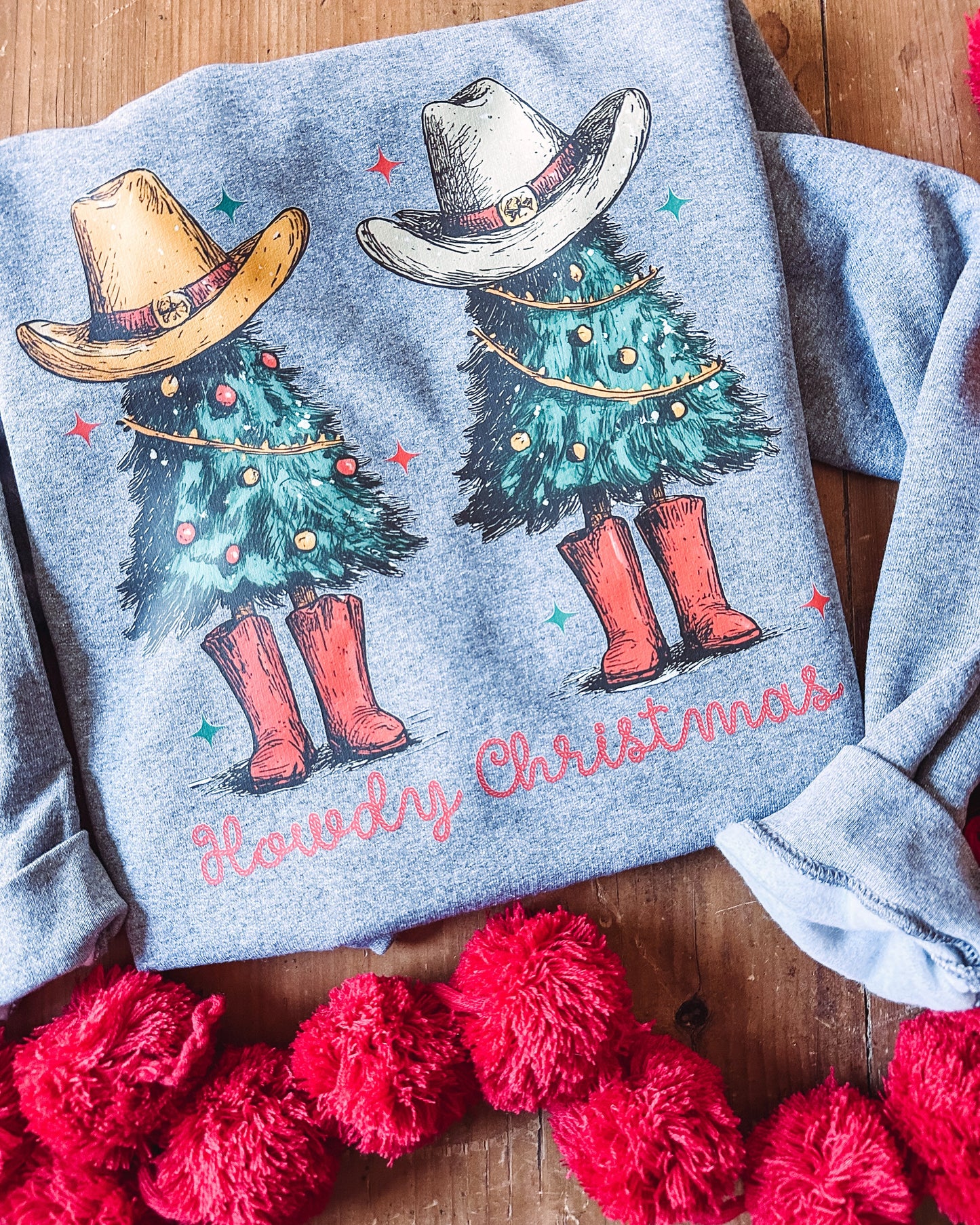 Howdy Christmas Tree - Graphic Top