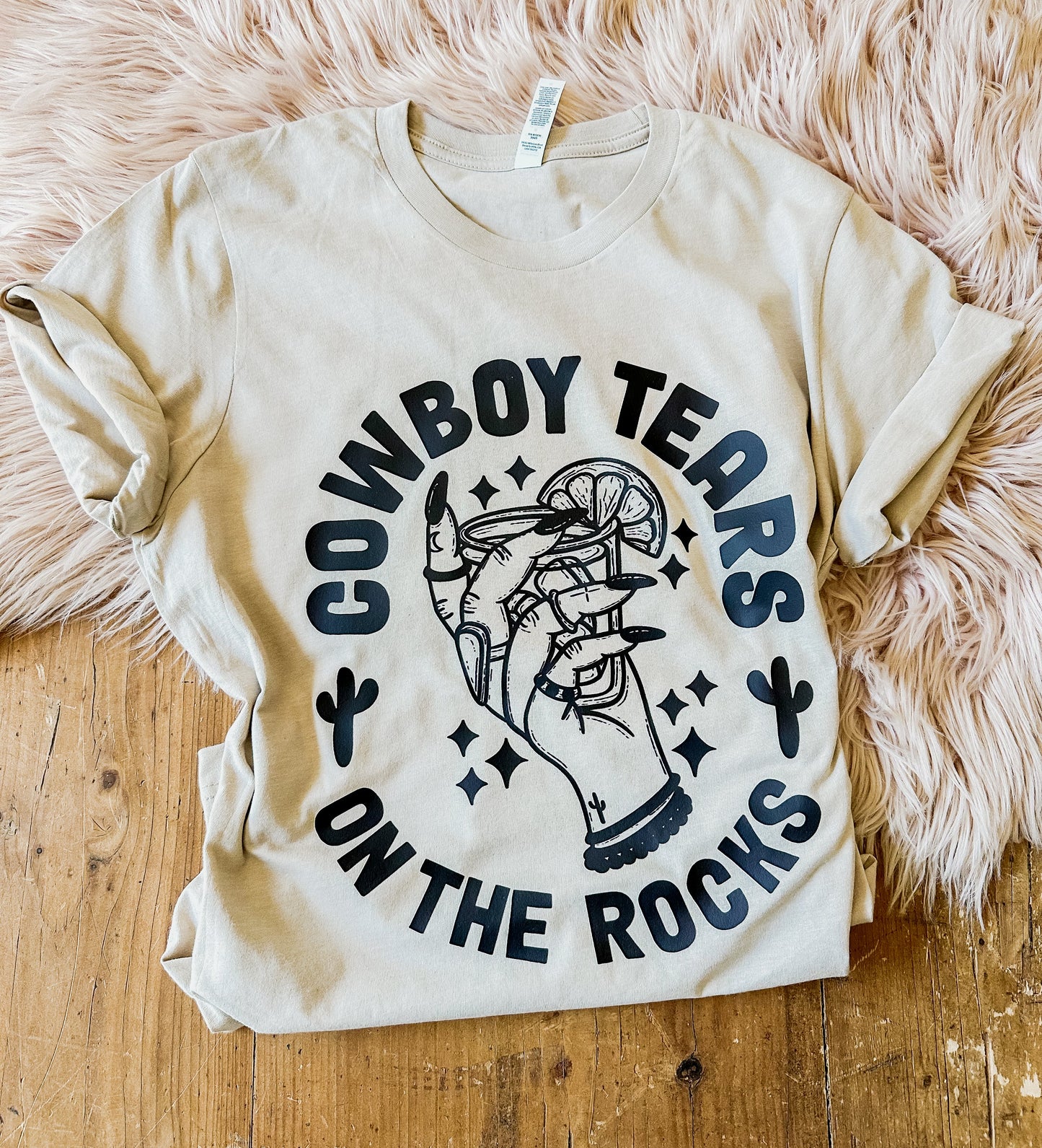 Cowboy Tears On the Rocks - Graphic Top