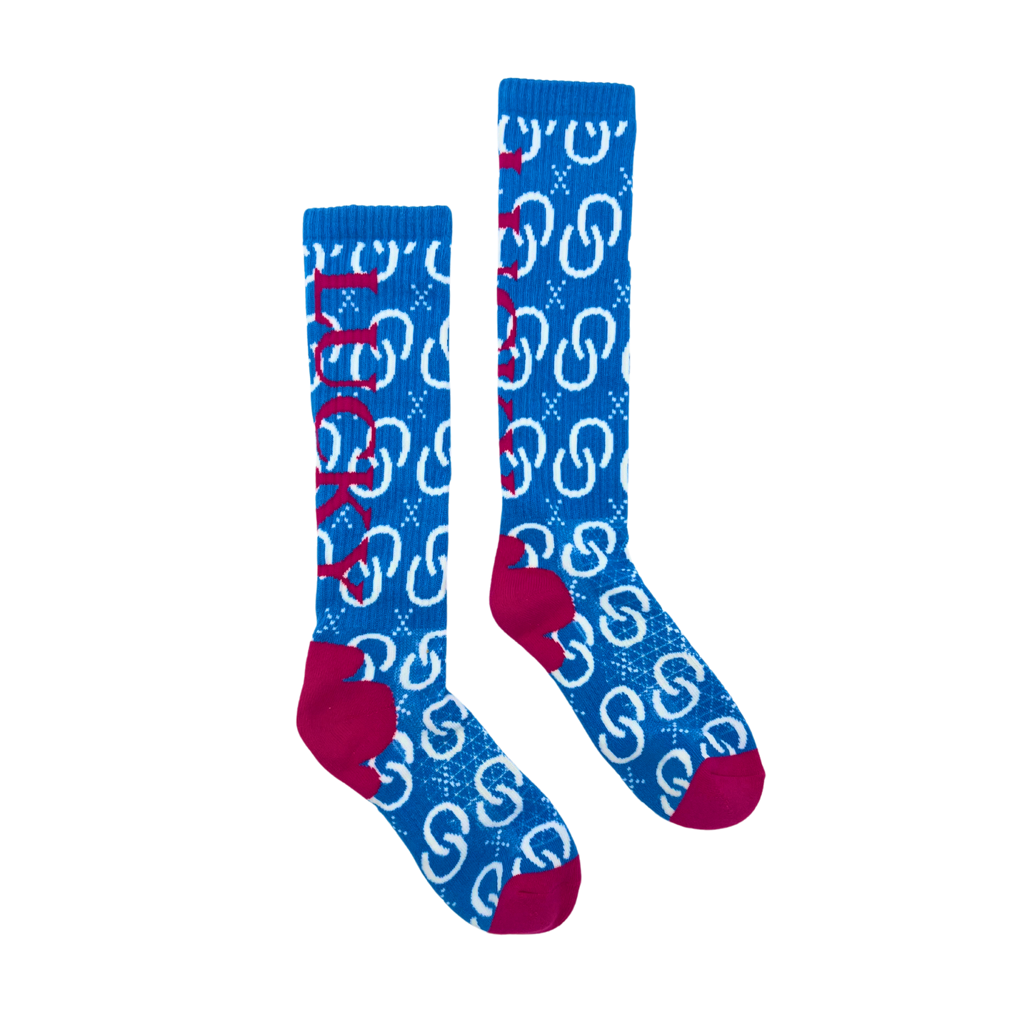 High Maintenance Cowgirl Sky Blue Performance Boot Socks