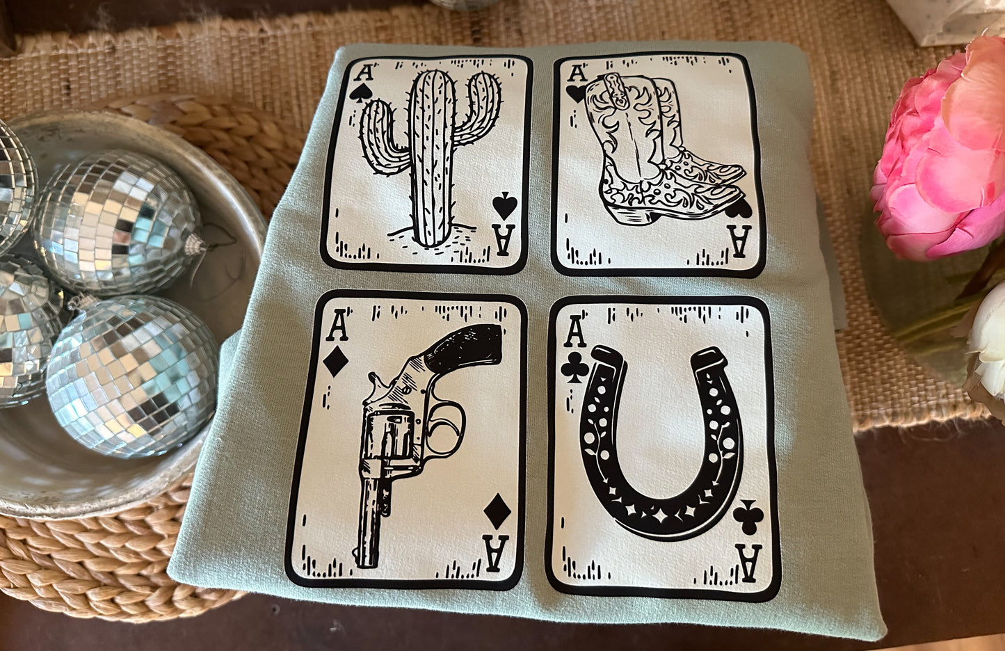 Limited Edition - Four of a Kind - Graphic Top - Small Left