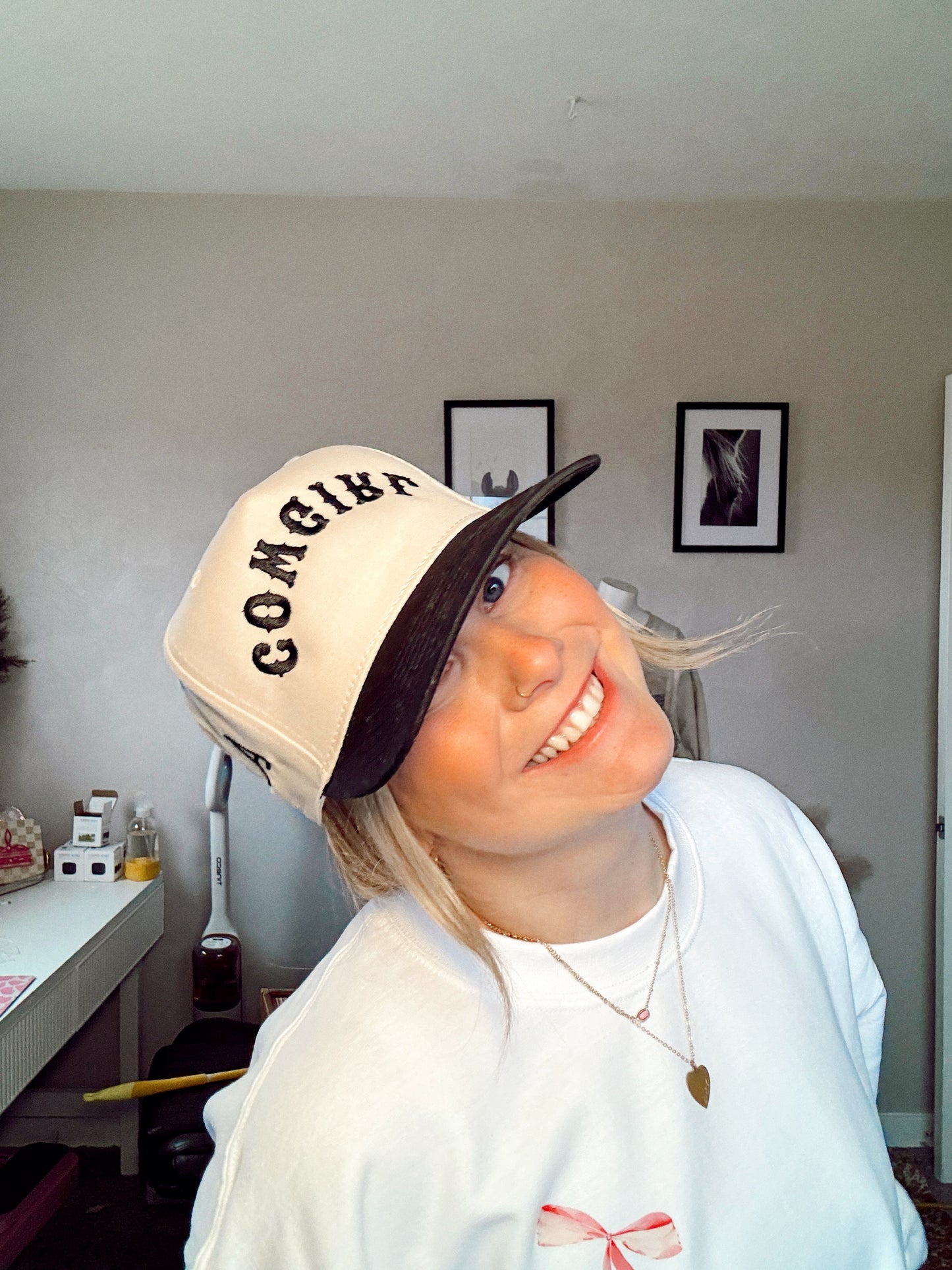 WA COWGIRL CAP: BLACK