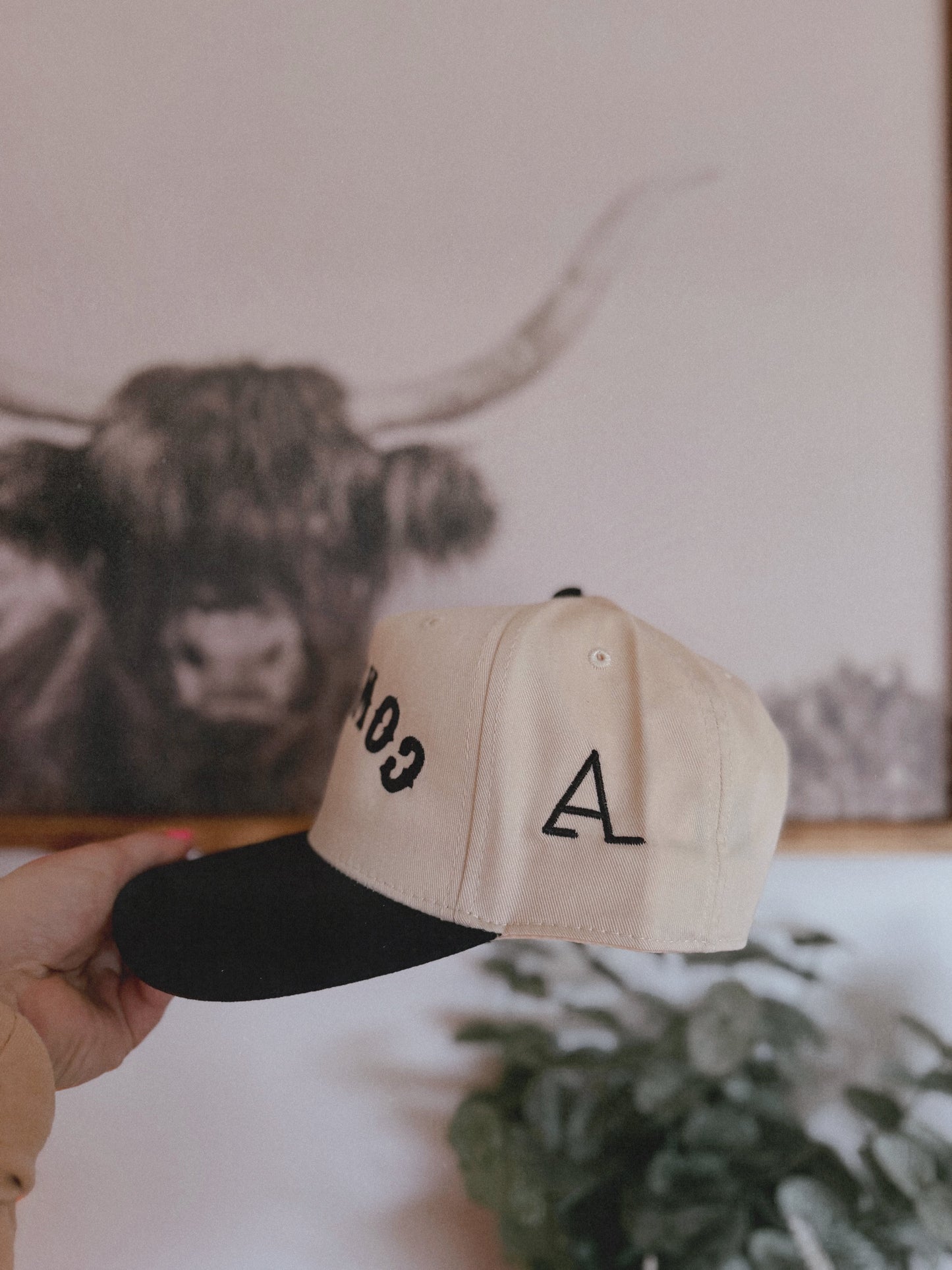 WA COWGIRL CAP: BLACK