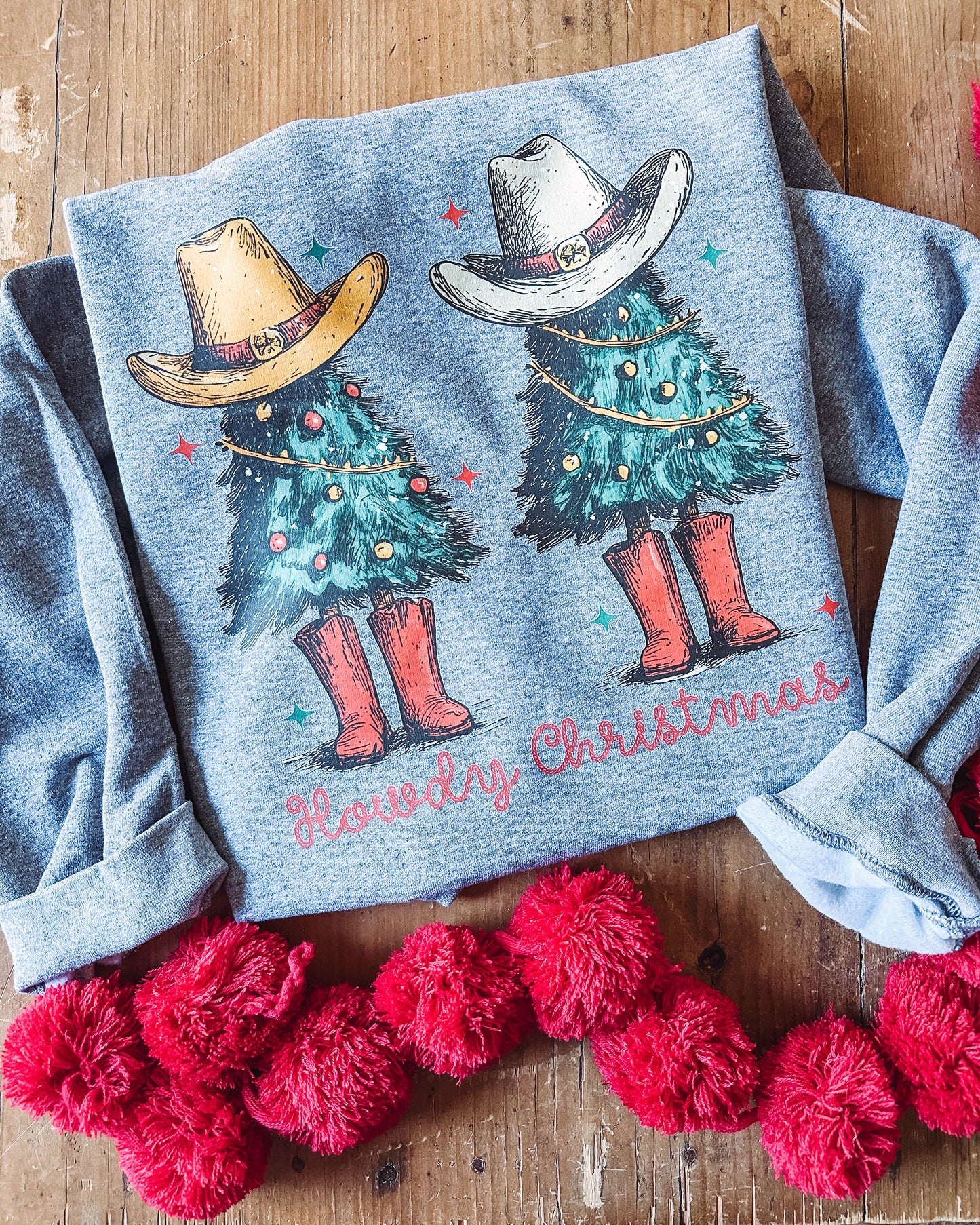 Howdy Christmas Tree - Graphic Top