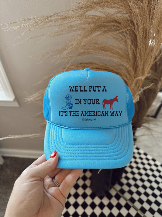 AMERICAN WAY CAP: BLUE