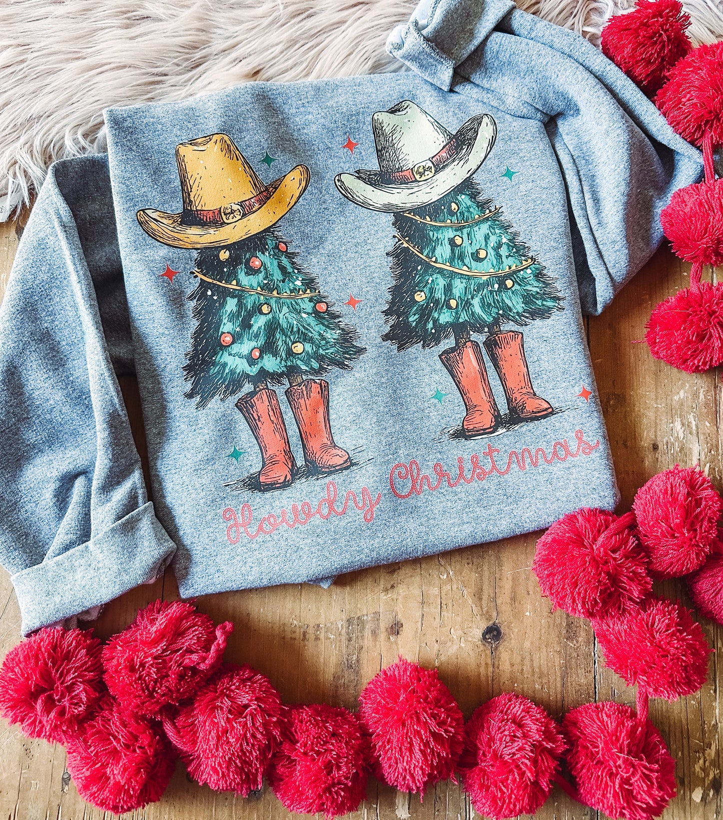 Howdy Christmas Tree - Graphic Top