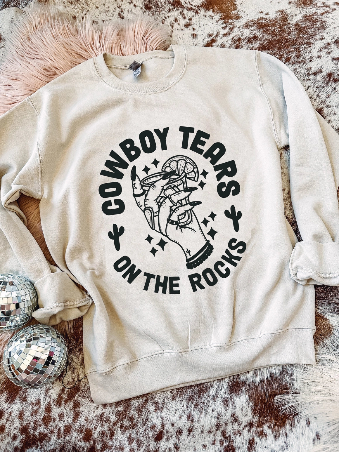Cowboy Tears On the Rocks - Graphic Top