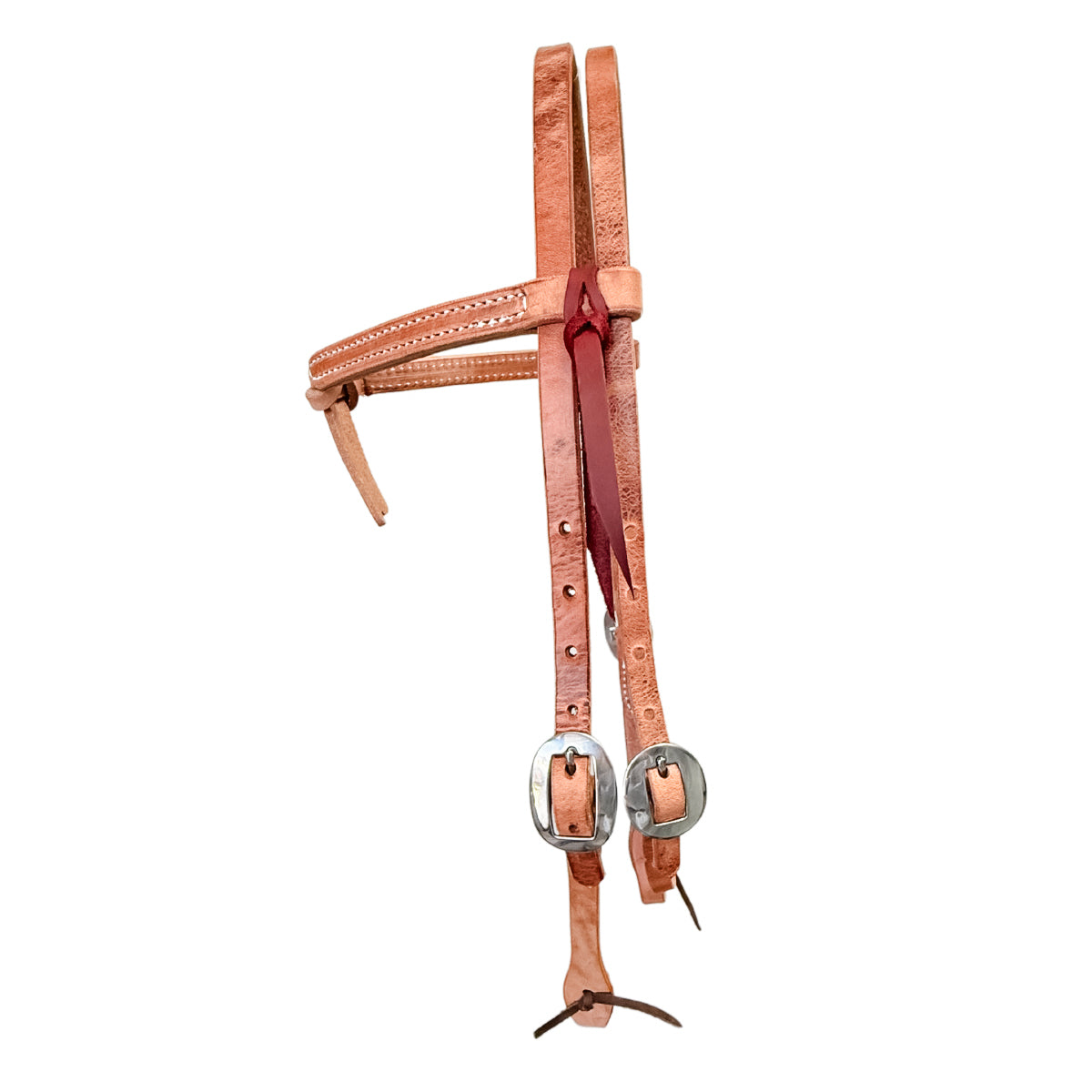 AJ Tack Harness Leather Knotted Browband Headstall