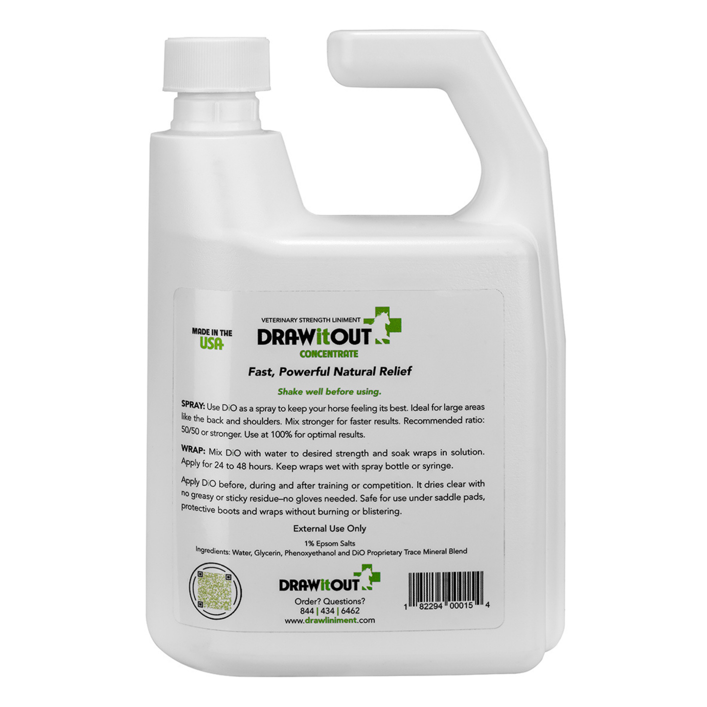 Draw It Out® 32oz Horse Liniment Concentrate – Spray, Wrap, or Soak for Fast Equine Relief