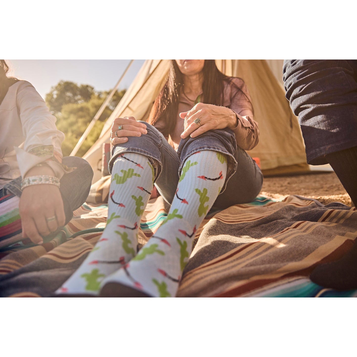 Cowboy Compass Performance Boot Socks