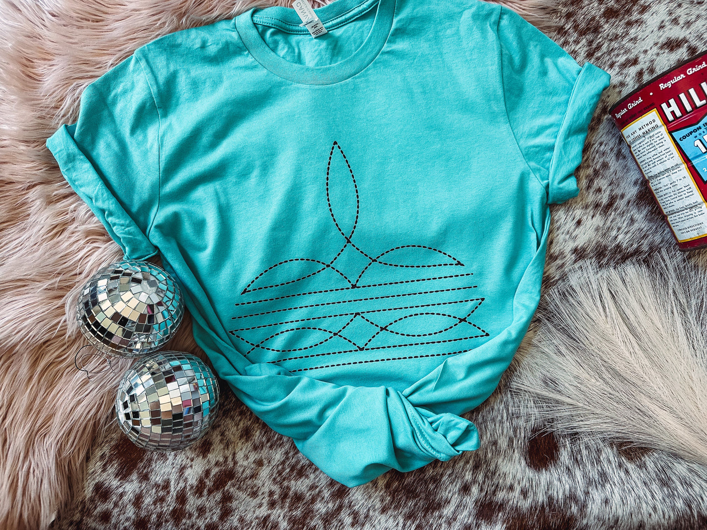 Boot Stitch - Graphic Top - Limited Edition Color - S & 3XL left