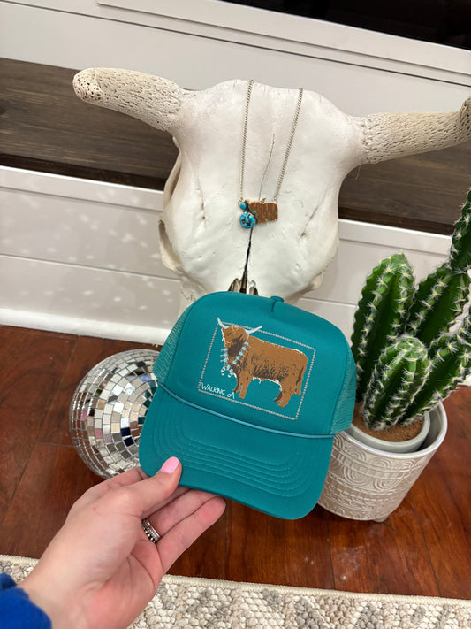 WA TURQUOISE HIGHLAND CAP