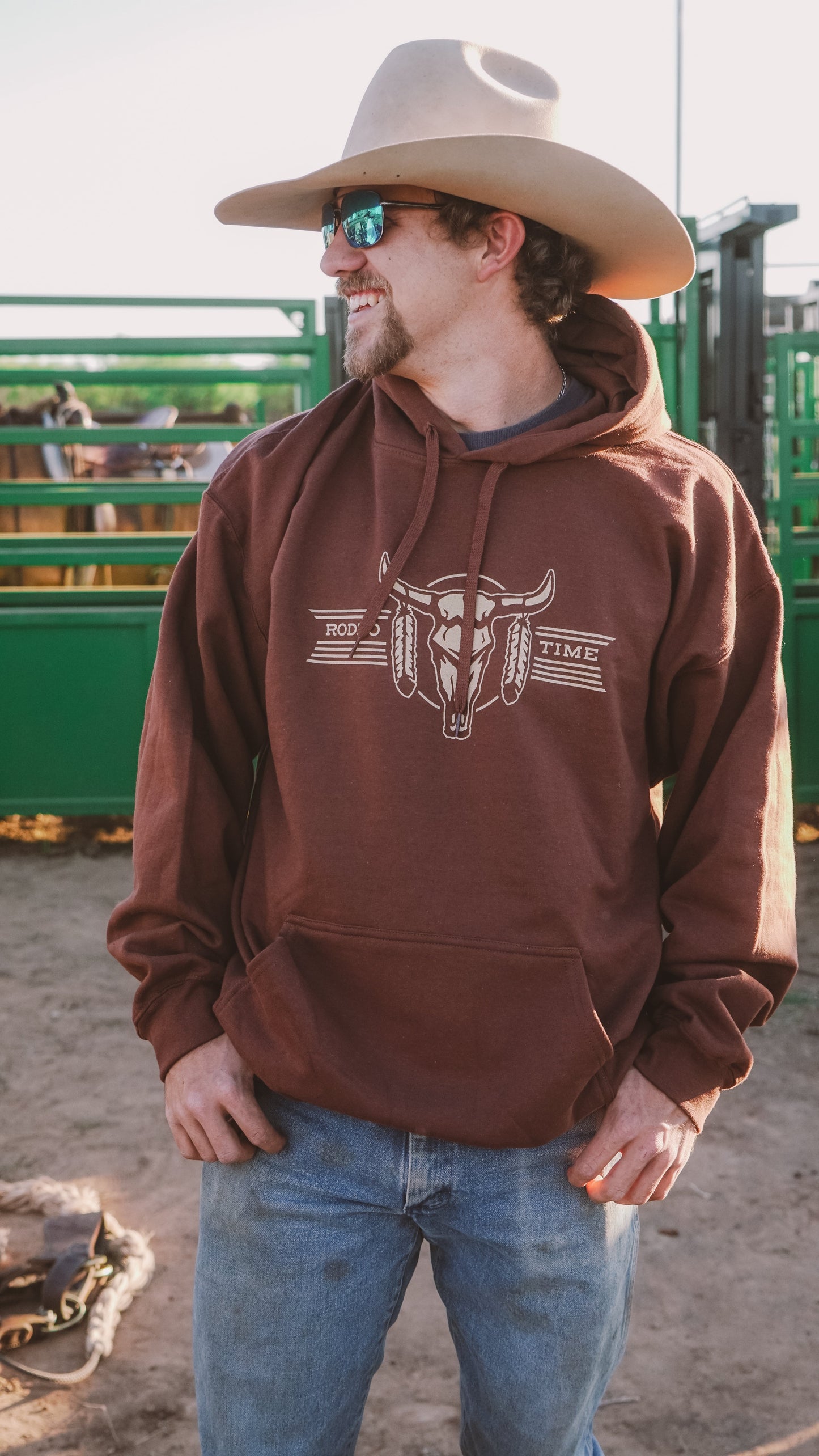 Rodeo Time Desert Bull Hoodie