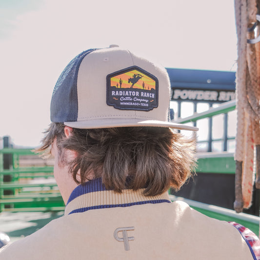 Khaki Cattle Company Patch Meshback