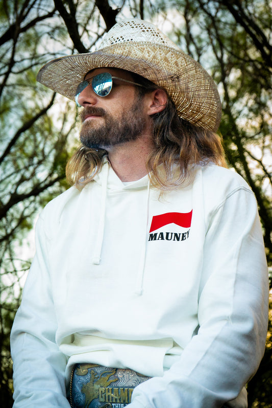 White Mauney Classic Hoodie
