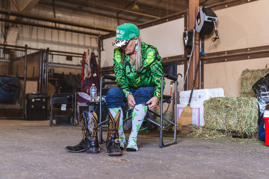 Cowboy Compass Performance Boot Socks