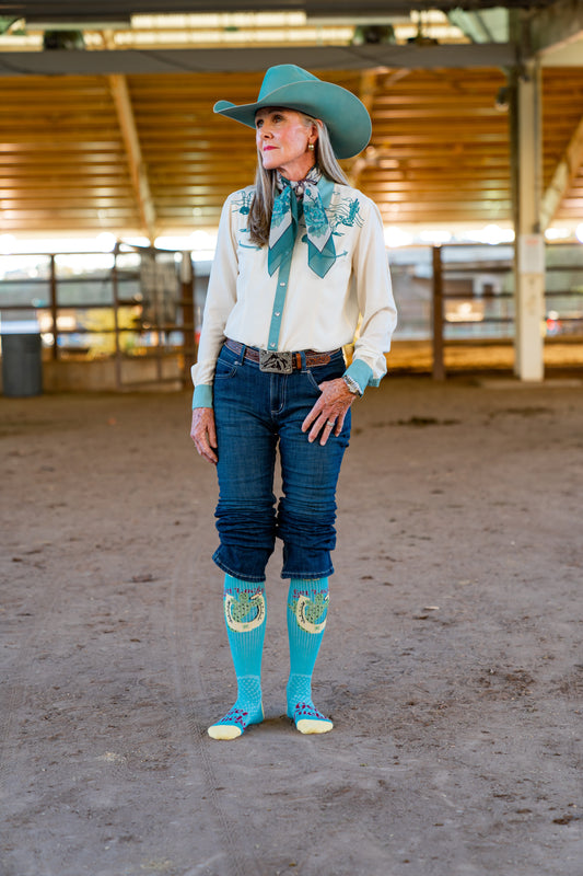 Get Lucky Aqua Performance Boot Socks