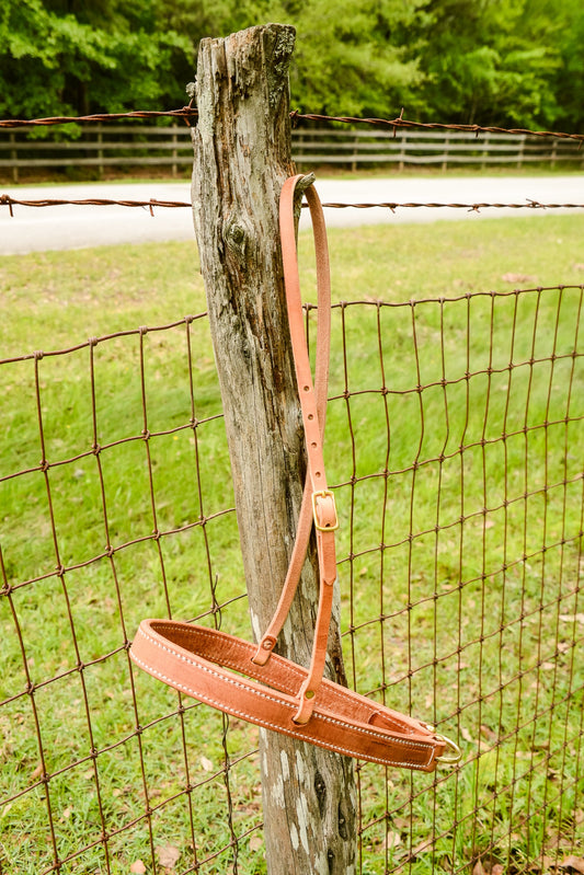 AJ Tack Harness Leather Noseband