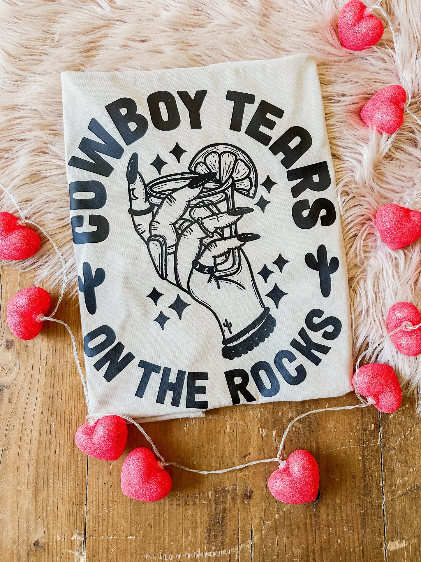 Cowboy Tears On the Rocks - Graphic Top