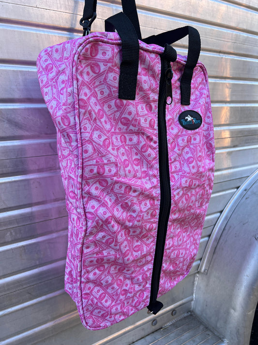 Dash for Cash (Pink) Luxury Tack Bag