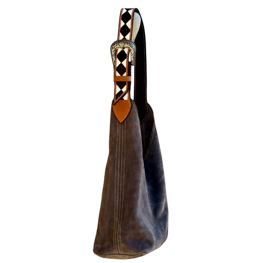 Darlin Duo- Grey With Checkered Strap