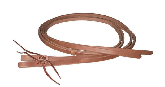 AJ Tack Harness Leather Split Reins - 5/8in x 8ft